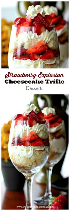 strawberry expression cheesecake trifle dessert recipe