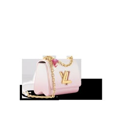 LOUIS VUITTON® - Twist Pm - Shaded Pink Luxury Pink Baguette Bag With Single Compartment, Girly Bedding Loui Vitton, Louis Vuitton Pink Perfume, Luxury Designer Pink Bag, Louise Vuitton Pink, Pink Louis Vuitton Luggage, Tas Louis Vuitton, Louis Vuitton Suitcase, Tas Lv