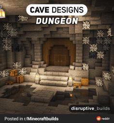 the cave designs are designed to look like they have snowflakes on their walls