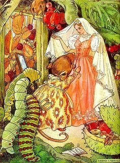 an image of a fairy scene with cats and mice