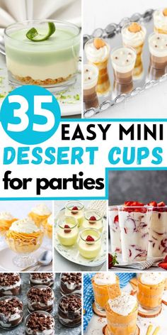 35 easy mini dessert cups for parties