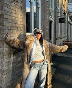 Stockholm Aesthetic Outfit, Avatar Moodboard, Unpolished Casual, Iceland Outfit, Winter Staples, Mantel Outfit, Long Fur Coat, Nyc Fits