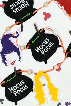 There are so many Hocus Pocus products out there, but this banner is a must-have at your Halloween party!It is so on-theme and will look fantastic hanging up behind a dessert table. See more party ideas and share yours at CatchMyParty.com Party Crafts, Diy Party Supplies