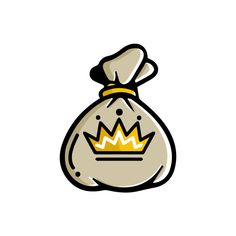 a bag with a crown on it