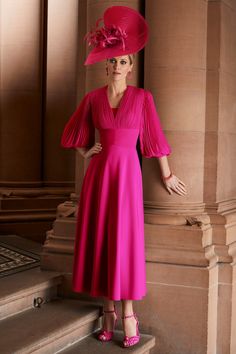 Veni Infantino, Bride And Groom Outfits, Ronald Joyce, Magenta Dress, Mother Of Groom Dresses, Bride Groom Dress