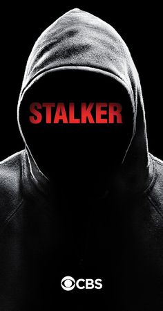 a movie poster for the film staker with a hooded man's face in red