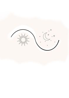 a black and white drawing of a dandelion blowing in the wind with stars