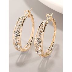 Category:Earring; Season:Spring,Summer,Fall,Winter; Gender:Women's; Quantity:2pcs; Style:Outdoor,Daily,Modern,Fashion,Contemporary; Jewelry Type:Earrings; Occasion:Street,Park,Weekend,Outdoor,Daily,Holiday,Dailywear; Material:Metal Alloy; Color:Gold,Silver,Rose Gold; Age Group:Adults; Pattern:Geometry; Front page:FF; Listing Date:08/08/2023; Production mode:External procurement Wedding Hoop, Round Diamond Earrings, Goth Accessories, Round Earring, Simple Hoop Earrings, Engagement Earrings, Princess Jewelry, Ear Clips, Luxury Earrings