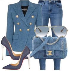 Ootd Brunch, Classy Blazer Outfits, Sassy Outfit, Classy Work Outfits, Classy Casual Outfits, Classy Casual, Blazer Outfits, Fall Fashion Outfits, Denim Outfit