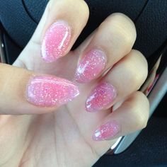 Pointy Nails, Pink Glitter Nails, Stiletto Nail Art, Her Nails, Almond Acrylic Nails, Super Nails