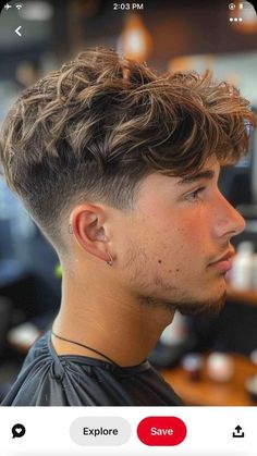 Long On Top Faded On Sides Men, Shaggy Teen Boy Haircut, Teen Boys Curly Haircut Trendy, Mid Mullet Hair Men, Boys Blonde Haircut, Boys Blonde Highlights, Fringe Down Hairstyles Men, Mens Textured Haircut, Trendy Male Haircut