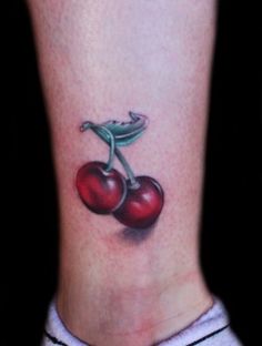 cherry tattoo 2 Products I Love | tattoos picture cherry tattoo Tattoo Colorful, Cupcake Tattoos, Minimalist Tattoo Ideas, Hippie Tattoo, Gorilla Tattoo, Red Tattoo