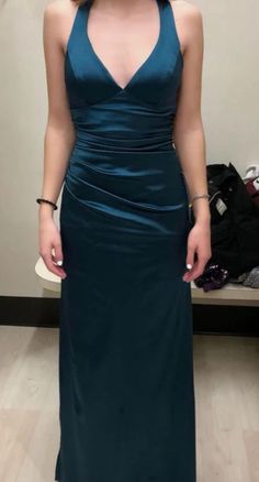 Product NO. :2479Dress style: MermaidFabric:SatinColor: As photoWaist type:Mid waistSleeve length: Sleeveless Prom Dress Satin, Fan Ideas, Descendants Oc, Blue Mermaid Prom Dress, Blue Evening Dress, Prom 2022, Cute Formal Dresses, Modest Evening Dress, Satin Evening Gown