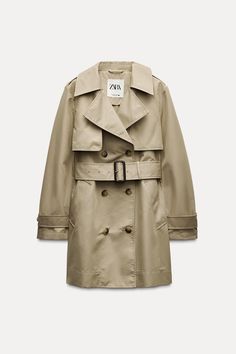 BELTED MIDI TRENCH COAT ZW COLLECTION Executive Fashion, Belt With Buckle, Belted Trench Coat, Cardigan Sweater Jacket, Leather Shirt, Zara Woman, T Shirt Vest, Padded Jacket, Sweater Jacket