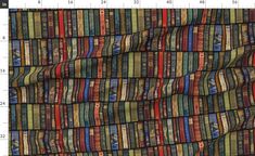 an image of a multicolored fabric with lines on it