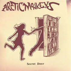 an old book with a drawing of a woman reaching into a door that reads, archonkeeks secret door