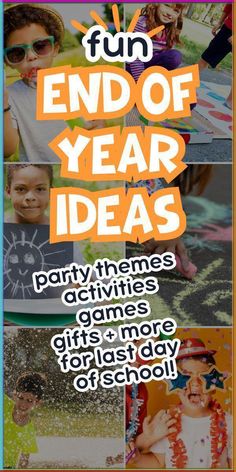 an advertisement for the end of year ideas