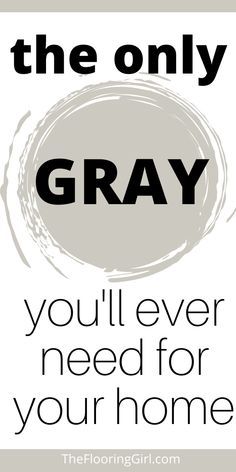 the only gray you'll ever need for your home