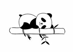 two pandas are playing with each other on the tree branch, one black and white