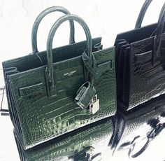 Green Bags, Ysl Bags, Celine Luggage Bag, Luxury Brands, Hermes Bag, Green Bag, Hermes Bag Birkin, Pretty Things, Ysl Bag