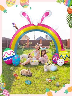 Rainbow Archway, Archway Decorations, Easter Campaign, Easter Inflatables, Inflatable Christmas Decorations Outdoor, School Decoration