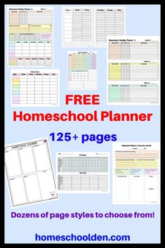 the free homeschool planner is an easy way to organize your homeschool