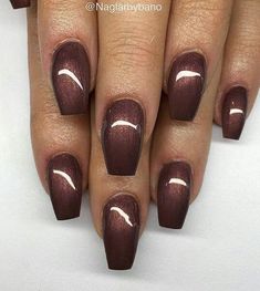 19 Captivating Dark Nail Color Ideas for Bold Sophistication - thepinkgoose.com Neutral Nail Colors For Fall, Chrome Nails Designs Brown, Brown New Years Nails, Nail Color For October, Brown Nails Sns, Fall Nails 2024 November, Brown Bronze Nails, November Nails Chrome, Late September Nails