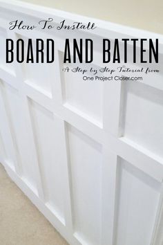 how to install board and batten on cabinets