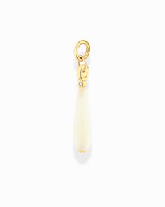 Cosette Pearl Drop Charm - Mod + Jo Provence Jewelry, The Natural World, Pearl Charms, Pearl Drop, Natural World, Mother Of Pearl, Cubic Zirconia, Gold Plate, Gold