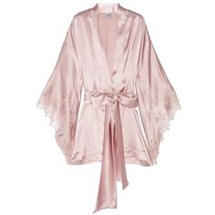 Luxury fashion & independent designers | SSENSE Fashion Design Inspiration, Carine Gilson, Best Bridesmaid Gifts, Kimono Dressing Gown, Pink Kimono, Retro Lingerie, Satin Kimono