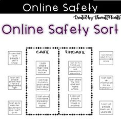 the online safety sort is shown in purple and black