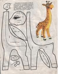 a paper model of a giraffe with instructions on how to make it