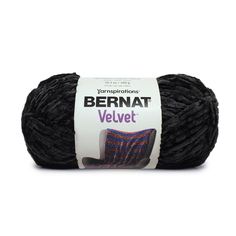 bernat velvet yarn in black