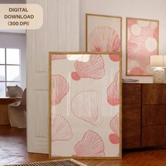 Bring the soothing essence of the ocean into your home with this beautifully hand-drawn clam shell print, softly tinted in delicate pink hues. This artwork embraces the simplicity and elegance of nature, celebrating the organic curves and unique patterns found in a single seashell. Perfect for creating a tranquil and welcoming atmosphere, the soft pink tones evoke a sense of warmth and calm that effortlessly complements any space, a bedroom, bathroom, or coastal-inspired living room. ❤️→ See more of our beach arts here ←❤️ https://www.etsy.com/shop/LaGaleriaDelvimar?ref=seller-platform-mcnav§ion_id=50697468 ❤️→ Shop More at ←❤️ https://lagaleriadelvimar.etsy.com ⭐️ WHAT YOU WILL RECEIVE ⭐️ This listing is for a DIGITAL DOWNLOAD ONLY--no physical item will be shipped. Upon purchase, you wil Pink Beach Bathroom, Seashell Nursery, Shell Nursery, Shell Bathroom, Bathroom Decor Aesthetic, Shell Wall Art, Shell Artwork, Art Coquillage, Nursery Room Ideas