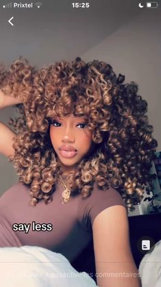 Healthy Curly Hair, Hair Bleaching, Dyed Curly Hair, Honey Brown Hair, Bronde Hair, Big Curly Hair