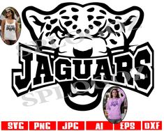 the logo for jaguars is shown with an image of a woman's face