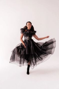 Wednesday Dress - Wednesday Addams, Addams family, Halloween costume, plus size fashion, JessaKae, inclusive fashion Halloween Costume Plus Size, Addams Family Halloween, Three Tiered Skirt, Family Halloween Costume, Wednesday Dress, The Wednesday, Inclusive Fashion, Addams Family, Family Halloween