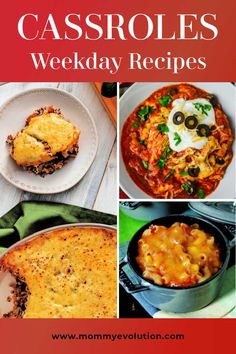 casseroles week recipes with the title overlay