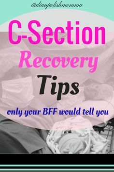 a pile of clothes with the words c section recovery tips