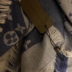 Beautiful Dark Denim Blue And Baby Blue, Beautiful For Any Occasion! Brand New! Lv Scarf Blue, Louis Vuitton Blue, Louis Vuitton Scarf, Accessories Brand, Louis Vuitton Accessories, Accessories Branding, Dark Denim, Denim Blue, Baby Blue