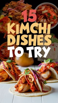 Get creative with these kimchi dishes you need to try! From omelettes to stir fries and plenty in between, these easy recipes will spice up dinner time with a little Korean flair. Perfect if you want the health benefits of fermented kimchi. Whole 30 Kimchi Recipes, Health Benefits Of Kimchi, Zucchini Kimchi Recipe, Recipes Using Kimchi Dishes, Types Of Kimchi, Kimchi Vegan Recipes, How To Use Kimchi, Gukbap Recipe, Ways To Eat Kimchi