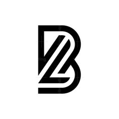 the letter b is made up of black and white letters, which appear to be intertwined