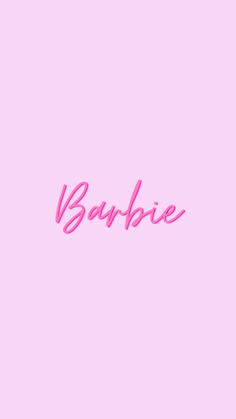 the word baubie written in pink on a pink background