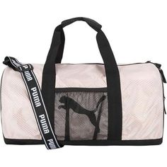 New Puma Women's Evercat Jolt Duffel Bag- Pink Puma's Accessory Styles Are Designed To Top Off Your Look. Top-Trending And High Quality Styles For Everyone. Adjustable Shoudler Strap Front Mesh Pocket Hd Print November Vision Board, Puma Store, Pink Pumas, Comfy Socks, Bag Shop, Puma Women, Travel Duffel, Cool Backpacks, Computer Bags