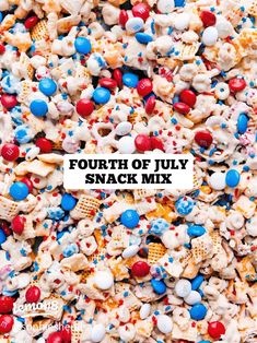 the fourth of july snack mix