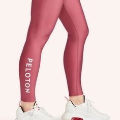 Peloton Solid Flex Leggings New With Tags, Never Worn 82% Polyester, 18% Spandex Size - Xs Peloton Leggings, Flex Leggings, Colorful Leggings, Pant Jumpsuit, Spandex, Leggings, Tags, Pants, Pink