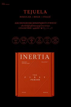 an orange book with the title inferia on it