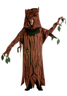 a man in a costume that looks like a tree