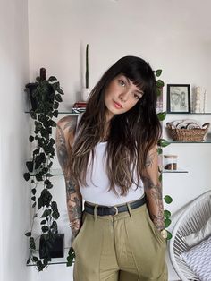 Aesthetic Categories, Earthy Girl, Tattoed Women, B Fashion, Penteado Cabelo Curto, Happy Hair, Hair Inspiration Color, Work Looks