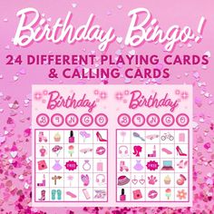 Barbie Bingo Free Printable, Barbie Bingo, Teen Birthday Games, Bingo Birthday, Princess Party Games, Family Feud Game, Bingo Chips, Mario Birthday Party, Doll Games